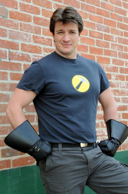  platonic man crush on clever Canuck Castle star Nathan Fillion